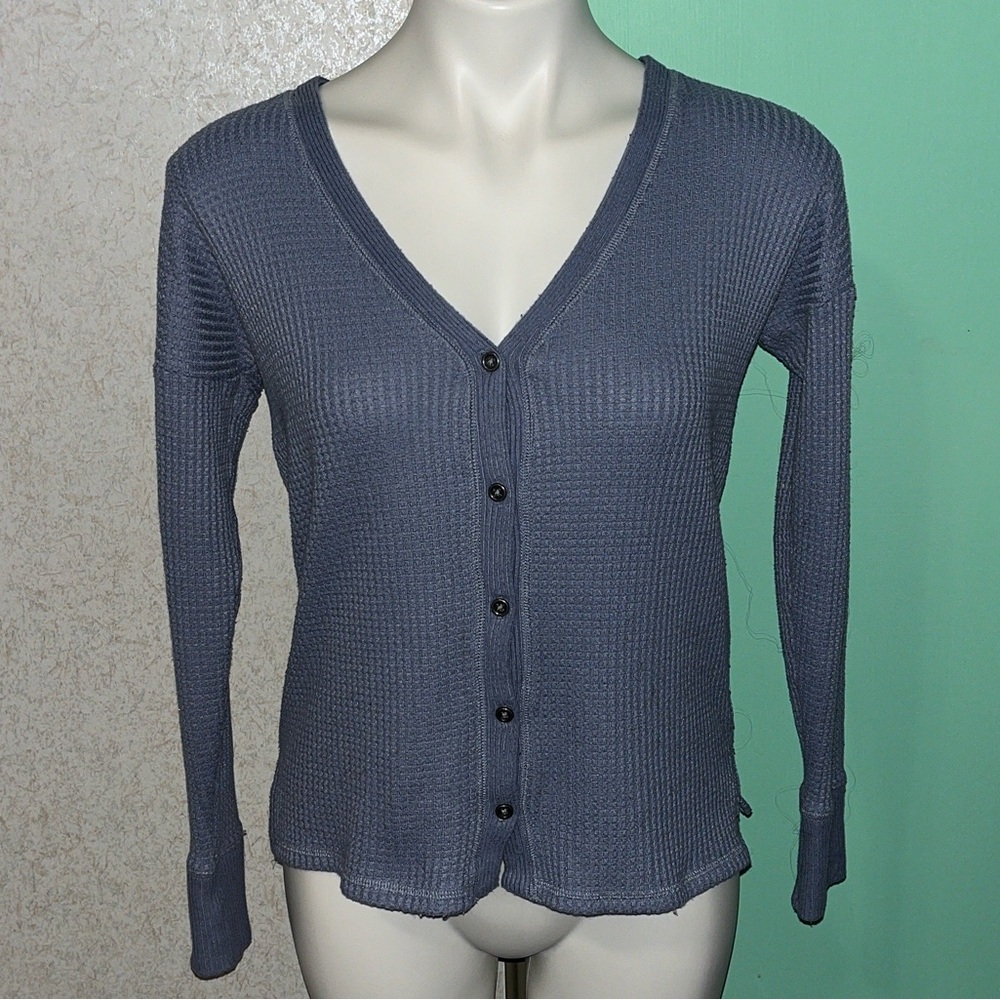 Abercrombie & Fitch soft af cozy waffle knit cardigan